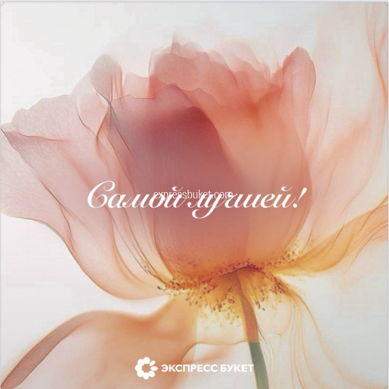 Дизайнерская мини карточка "Самой лучшей" 1