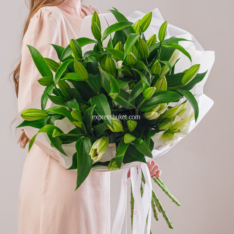 Букет из 9 лилий